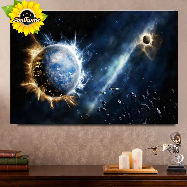 New 5D The mystery of the space planet Diy diamond painting rhinestone