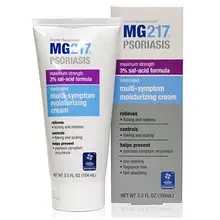 MG217 крем от псориаза, 3% соленая кислота мульти-симптом увлажняющий крем от псориаза, 3,5 жидкая унция