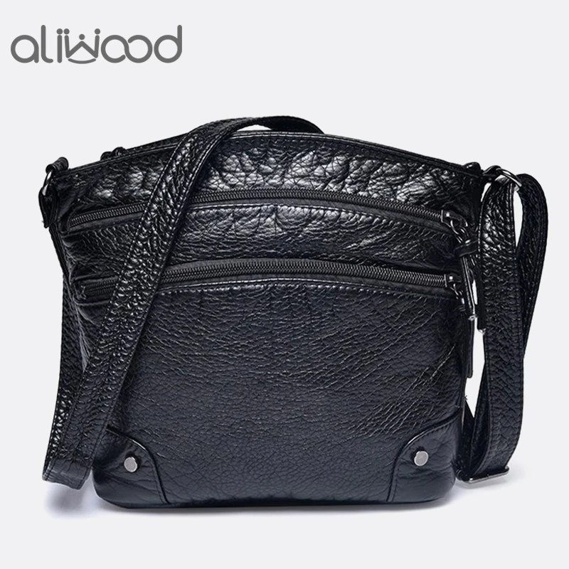 Aliwood 2021 новые женские сумки через плечо из мягкой искусственной кожи