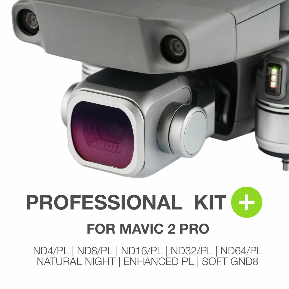 

NiSi Professional Kit+ for Mavic 2 Pro including ND4/PL+ND8/PL+ND16/PL+ND32/PL+ND64/PL+EN Polariser+Natural Night+ Soft GND8