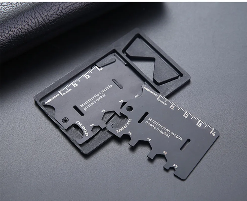 

Outdoor camping supplies multi-function army knife card mobile phone bracket credit card portable tool card folding knife