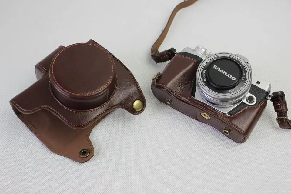 Чехол из натуральной кожи для камеры Olympus EM10 III M3 Mark Винтажный чехол с
