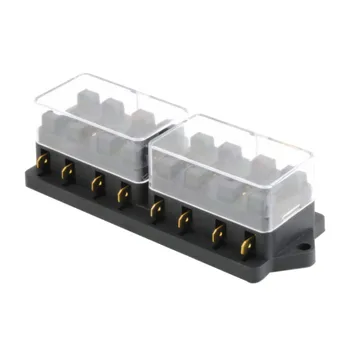 

Universal 8 Way Auto Car Fuse Box Block Fuse Holder Box Car Vehicle Circuit Automotive Middle-sized Blade 250V Drop Shippping