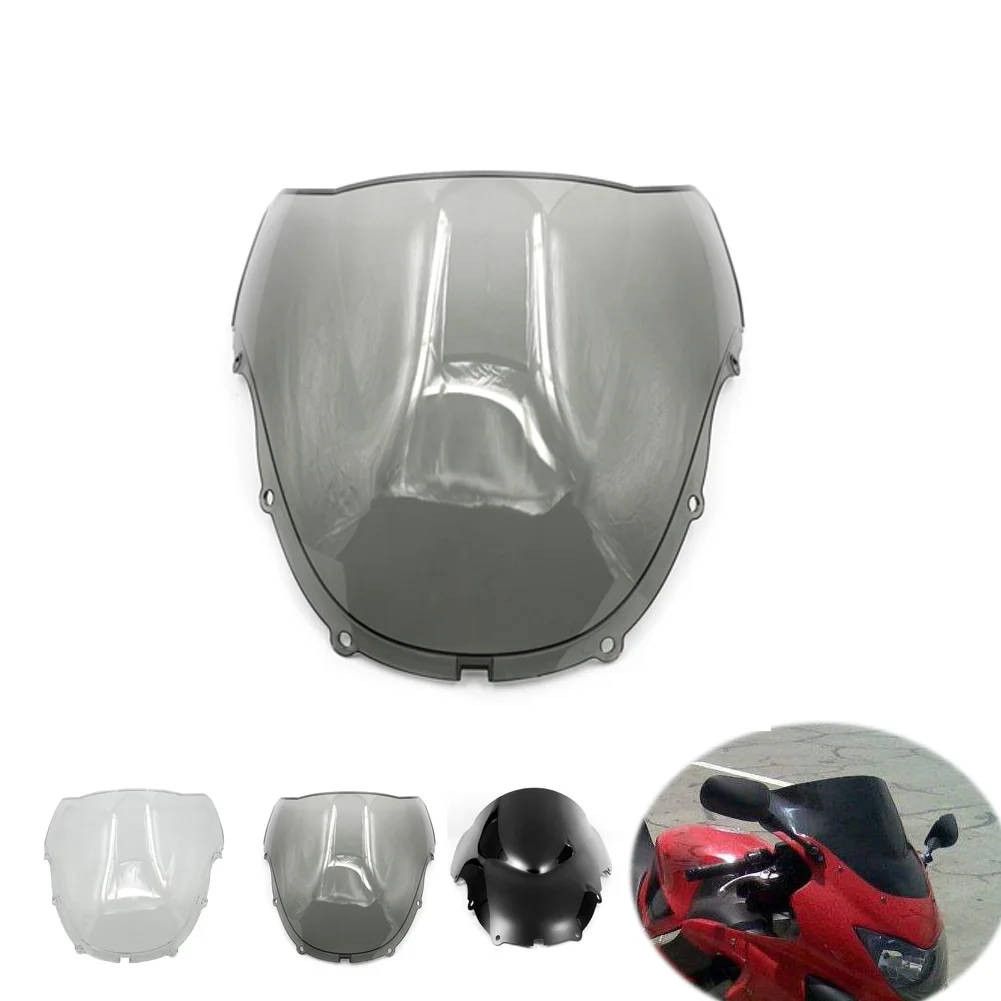 Лобовое стекло мотоцикла ABS Double Bubble для Honda CBR 600 CBR600 F4 1999 2000 99 00 1999-2000 Black Smoke Clear |