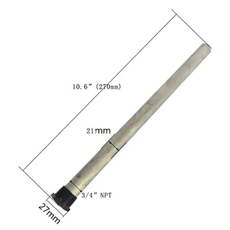 27x270 мм(10," Длина) электрический водонагреватель магниевый анод стержни 1 шт