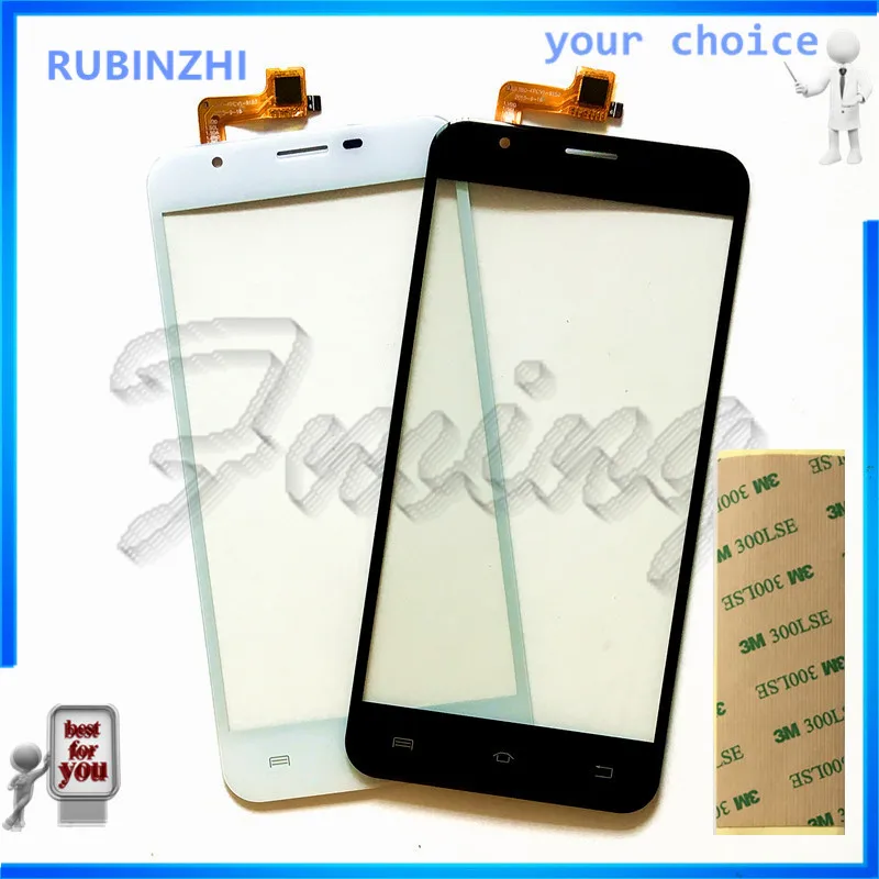 

RUBINZHI Phone Touch Screen Sensor For BRAVIS Atlas A551 Touch Panel Perfect Front Glass Digitizer Repair Parts +tape