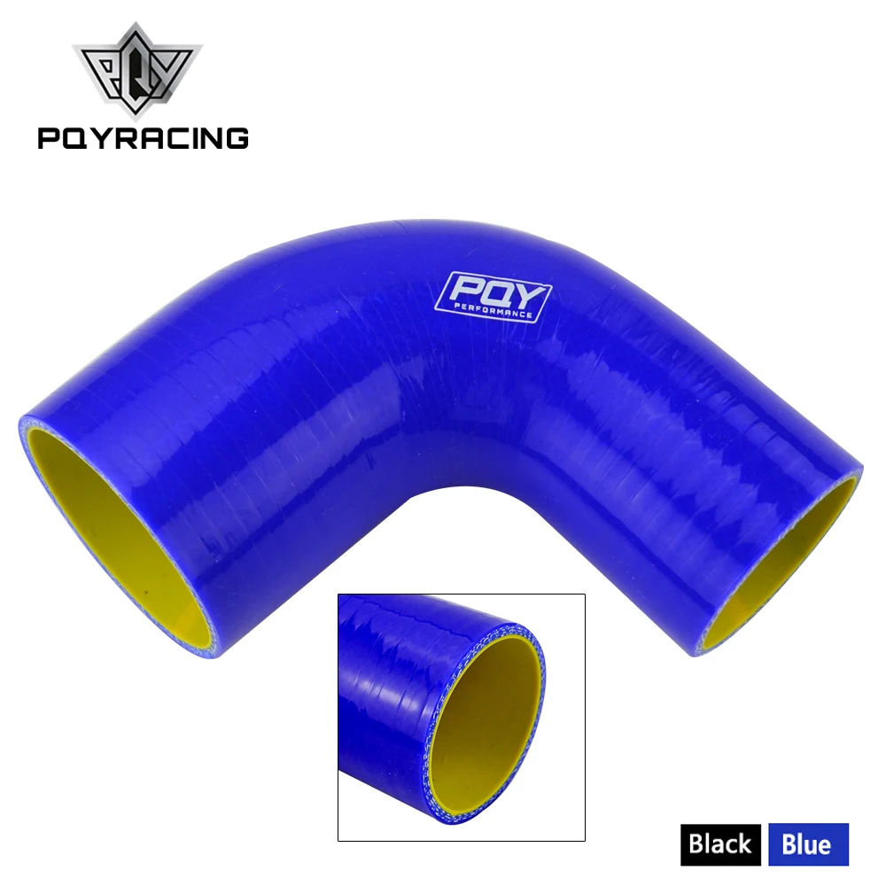 clamps BLUE 2/" to 2.5/" 51mm 63mm Silicone 90 Degree Elbow Reducer Pipe Hose