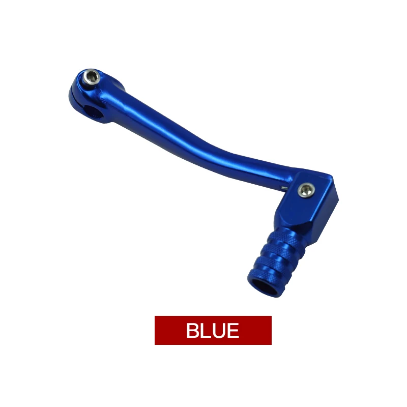 Blue Мотоцикл Складной Алюминиевый рычаг переключения передач подходит для 50cc/110cc/125cc/150cc/250cc ATV Dirt Bike Pit Bikes рычаг переключения передач для мотокросса - Цвет: Blue