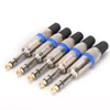 5pcs 6.35mm Connector Audio Plug Jack 6.5 Amplifier Microphone Plug 1/4