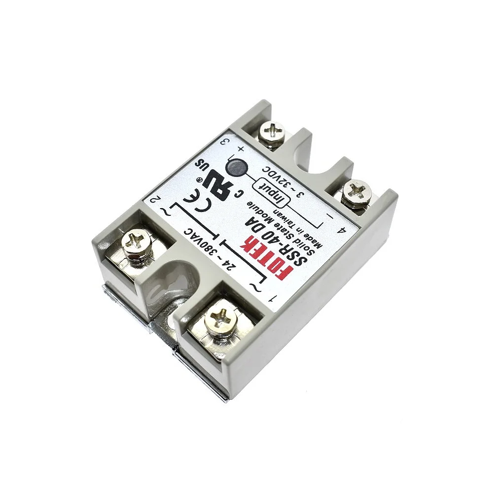 

Solid State Relay SSR-10DA SSR-25DA SSR-40DA 10A 25A 40A Actually 3-32V DC TO 24-380V AC SSR 10DA 25DA 40DA