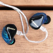 KINERA H3 Комплектация Deluxe 2BA+ 1DD Hybrid 3 единицы в ухо наушники Hi-Fi наушники контролировать гарнитура с 2 контактный съемный кабель