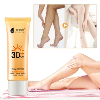 

1pcs Face Sunscreen Blemish Refreshing Repairs Face Waterproof Summer Moisturizing Cream UV Protection SPF30+ Skin Care