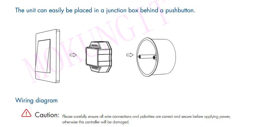 1CH * 1A RF + Push AC фазовый диммер S1-B контроллер светодиодный симисторный диммер контроллер 2,4 ГГц RF беспроводной пульт дистанционного