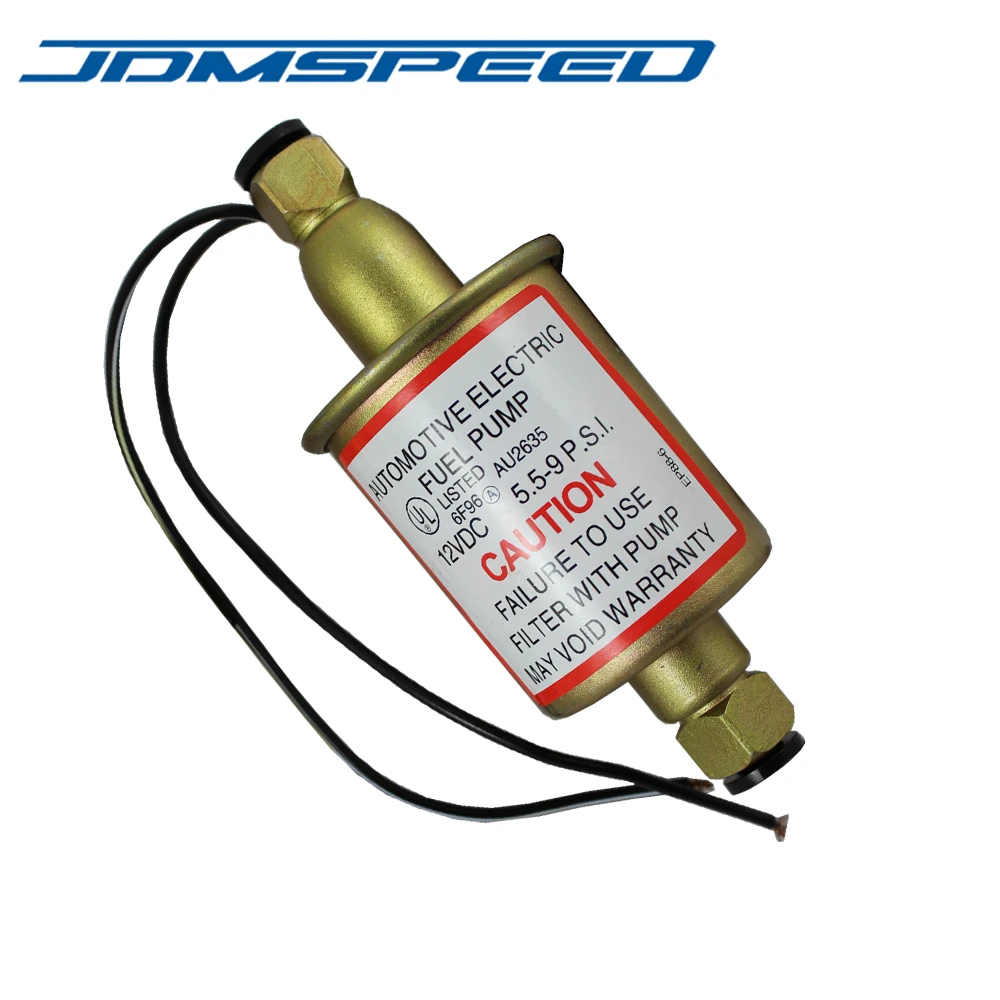 E8012S Universal Electric Fuel Pump Gas Diesel Carbureted With Installation Kits
