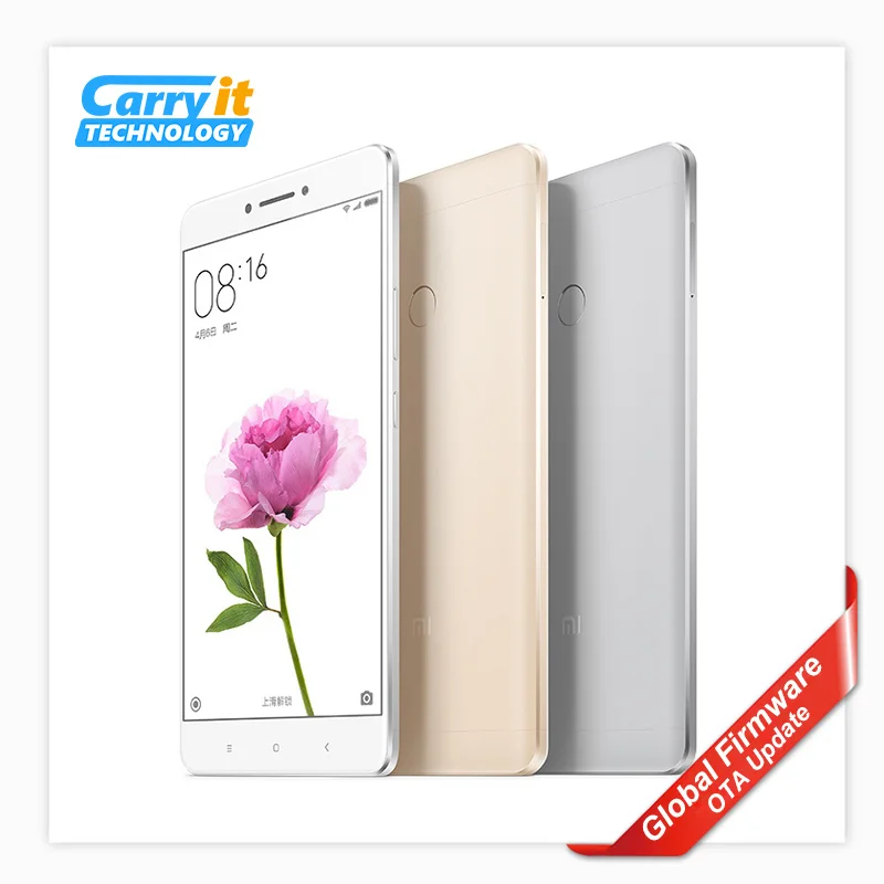 Original Xiaomi Mi MAX Pro Prime 4GB 128GB 6.44" 4850mAh Snapdragon 652 Octa Core Mobile Phone Android MIUI 8.0 Fingerprint