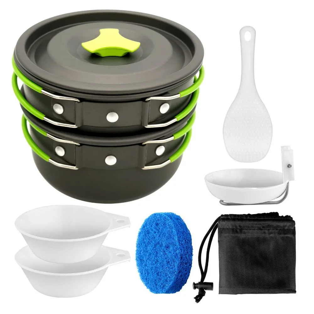 

Camping Cookware Outdoor Cookware Set Camping Tableware Cooking Set Travel Tableware Cutlery Utensils Hiking Picnic Set