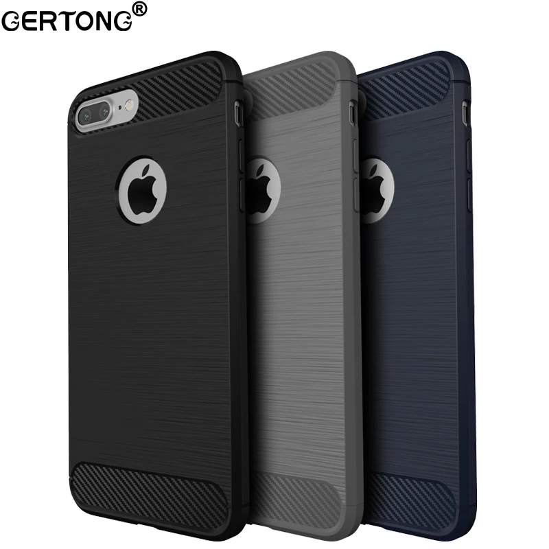 cheap Luxury Carbon Fiber Phone Case For iPhone 7 7 Plus 6 6s Coque Soft TPU Cases For iPhone 5s 5 SE Back Cover Protection Cases
