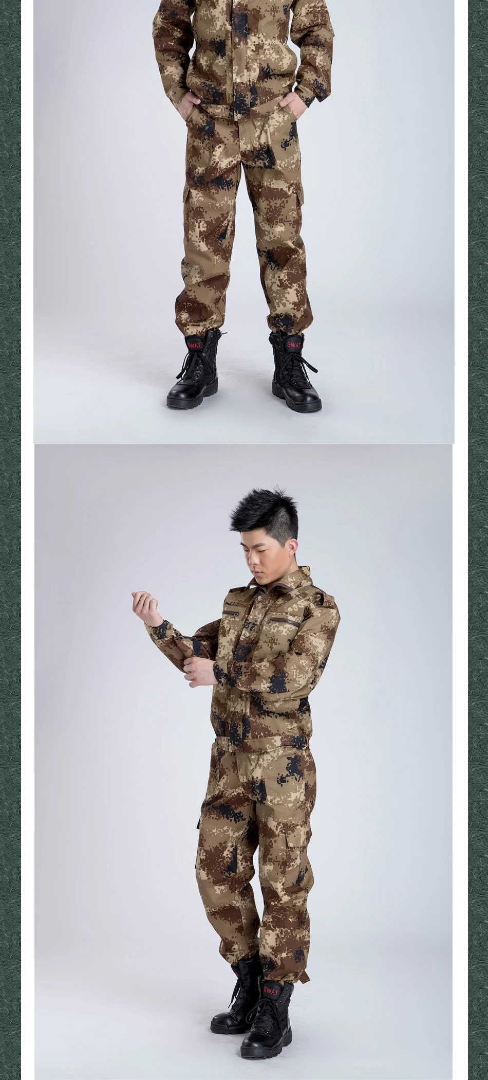 Горячая Открытый Военный Кемпинг Туризм тактический Камуфляжный костюм боевая униформа для мужчин Общий цифровой для тренировок наборы
