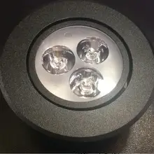 Черный/серебристый/белый/золотой корпус 110 V 220 V затемнения 9 Вт круглый светильник потолочное утопленное пятно светодиодные лампы IP40 Освещение в помещении