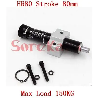 

HR80 Adjustable Oil Pressure Buffer Damper SR80 Hydraulic Stable Stroke 80mm Max Load 150KG Pneumatic Element