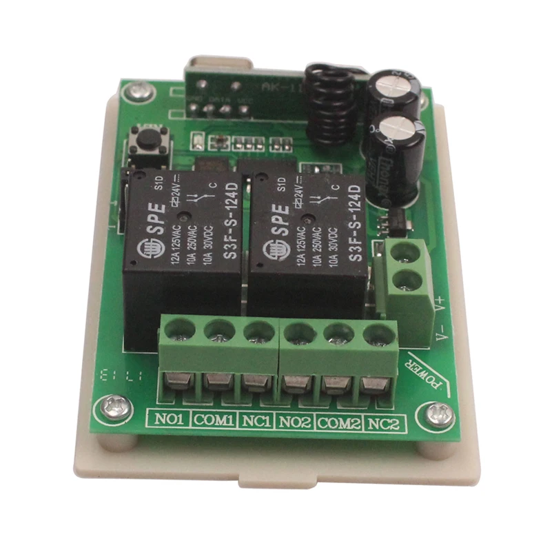 12V 2CH 433MHz Wireless Remote Switch Relay Module 12V 2 Channel Remote Control Switch Transmitter 315MHz433MHz-9