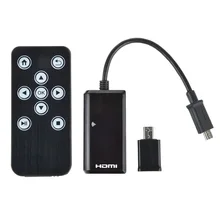 Micro-USB MHL к HDMI 1080P HDTV пульт дистанционного управления адаптер для Samsung Galaxy S5 S4 Micro 5 pin к Micro 11 pin MHL к HDMI адаптеру