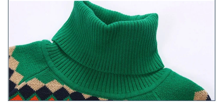 2018 Cold Winter Warm 3-12 Years Old Teenage Christmas Gift Thickening Turtleneck Knitted Baby Kids Turtleneck Sweater For Boy (11)