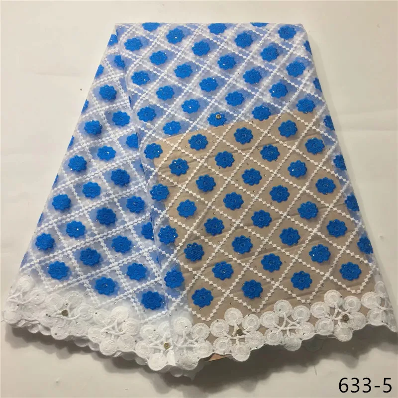

African Lace Fabric Embroidered Nigerian Guipure for Wedding High Quality 2019 French Tulle Lace Fabric with stone 633