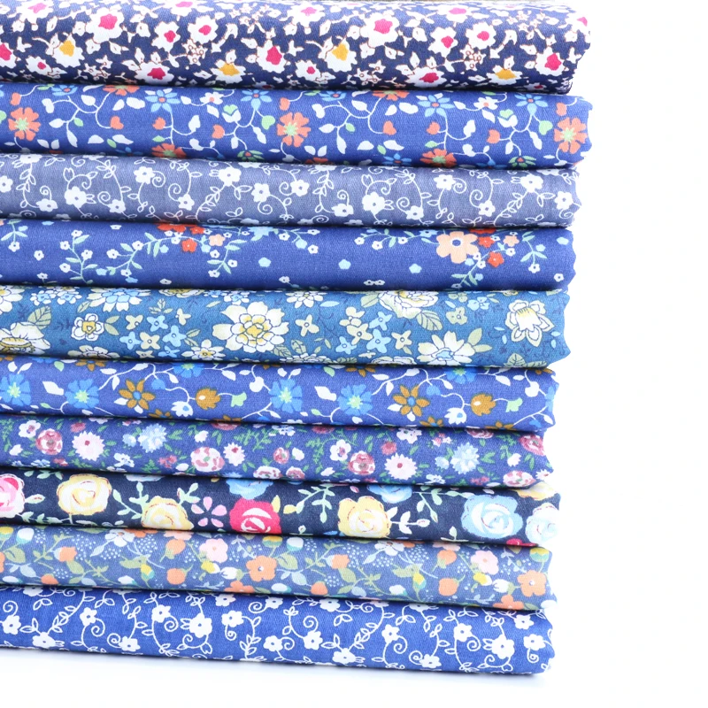 

10 Colors Can Choose Half a meter Flower&Floral Cotton Fabric for Patchwork Quilting Sewing Tissue Dreese Cloth D30