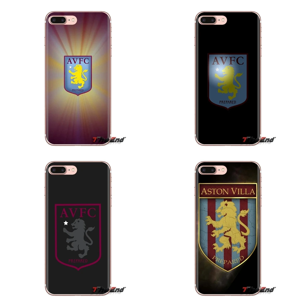 For iPod Touch Apple iPhone 4 4S 5 5S SE 5C 6 6S 7 8 X XR XS Plus MAX Aston Villa Football Club England Silicone Phone Skin Case |