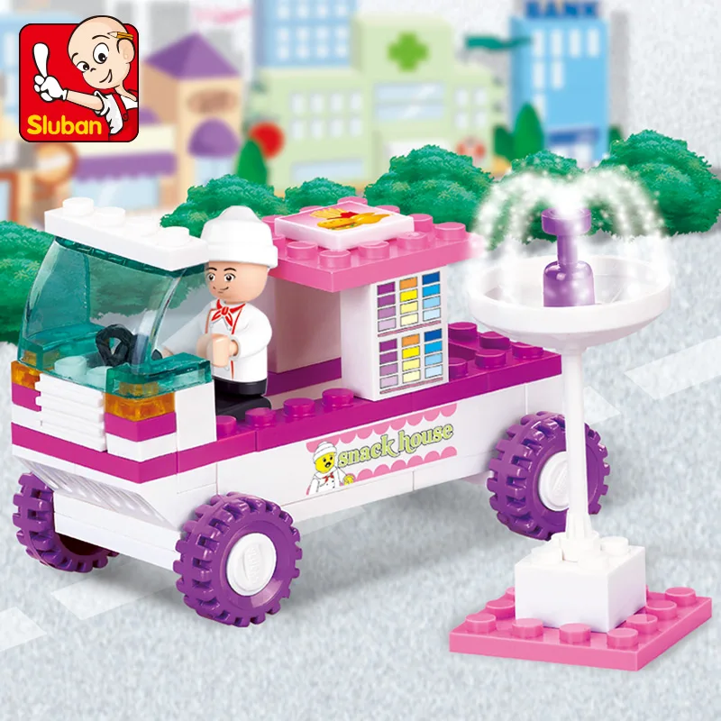 S Model Compatible with Lego B0155 102pcs Snack Car Models Building Kits Blocks Toys Hobby Hobbies For Boys Girls S Model Compatible with Lego B0155 102pcs Snack Car Models Building Kits Blocks Toys Hobby Hobbies For Boys Girls