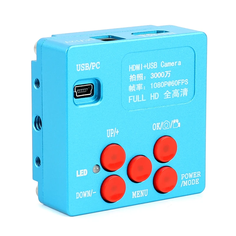  30MP 1080P 60FPS 2K HDMI USB Digital Industrial Video Microscope Camera System 180X 300X C MOUNT Le