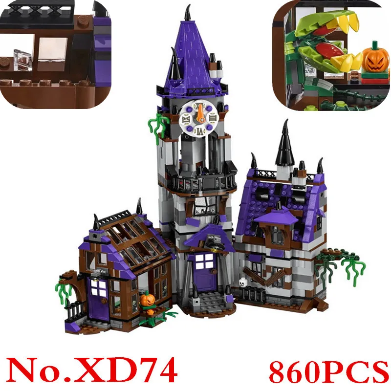 

Scooby Doo Mysterious Ghost House 860pcs Building Block Figure Toys Compatible With 75904 Blocks For Children Gift XD74
