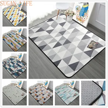 

Simple Nordic Carpet Livingroom Home Soft Bedroom Carpets Sofa Coffee Table Rug Study Floor Mat Kids Crawling Rugs Fashion Mats