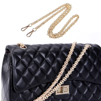 

Metal Purse Chain Strap Handle Shoulder Cross Body Bag Handbag Replacement DIY 120cm