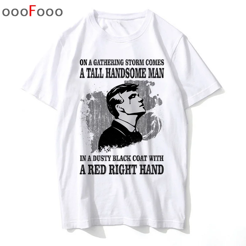 Футболка Peaky Blinders, уличная футболка, топ, футболка в стиле хип-хоп, негабаритная Мужская/женская летняя мужская футболка с круглым вырезом, модные крутые футболки