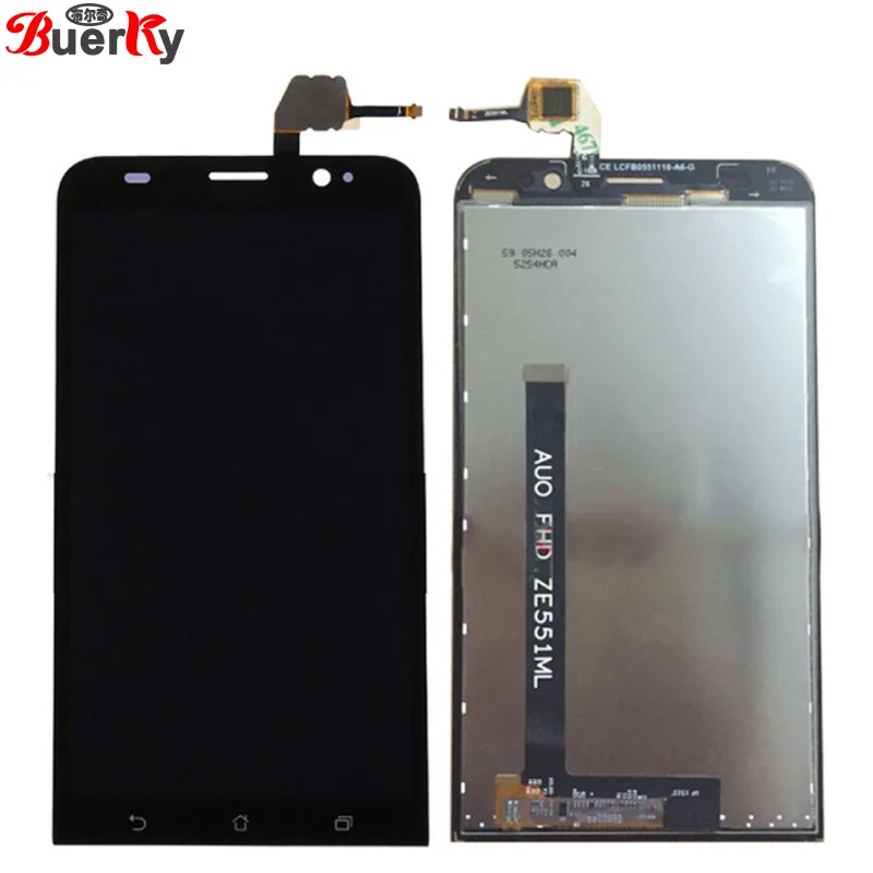 BKparts протестирован для Asus Zenfone 2 ZE551ML Z00AD ЖК дисплей сенсорный экран дигитайзер