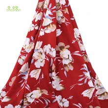 Chainho, Цветочная Магнолия, принт, ткань для сна и летней одежды, имитация шелка, юбка, платье, рубашка, материал для малышей и детей постарше