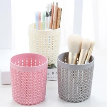 1 pcs Creative Multi-function Makeup Brushes Storage Box Cylindrical Hollow Household Storage Organizer Makeup Brushes Holder