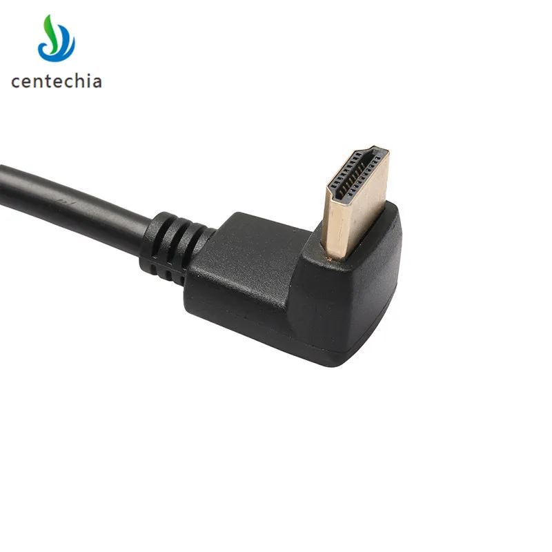 Кабель HDMI Centechia с углом 90 градусов кабель к 1 м 8 2 3 5 1080P 3D для телевизора ПК