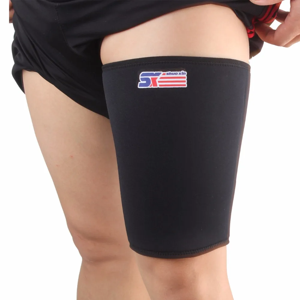 Free Shipping SX563 Sports Elastic Stretchy Thigh Brace Support Wrap