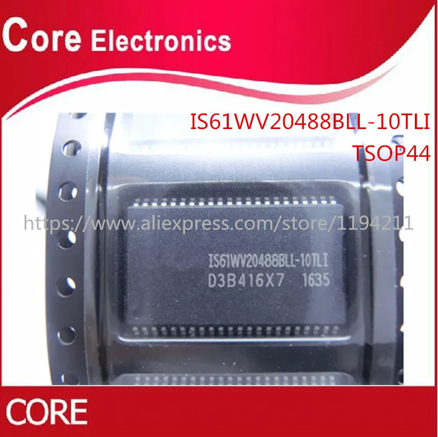 10 шт. IS61WV20488BLL 10TLI IS61WV20488 TSOP44 IC SRAM 16 Мбит 10NS|Интегральные схемы| |