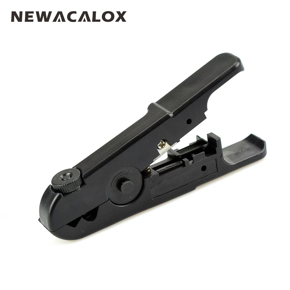

NEWACALOX Automatic Cable Wire Stripper Electric Stripping Tools Multi-functional Cutter Striper Adjustable Multitools Plier
