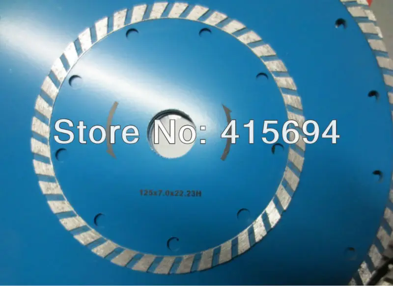 125x7x22. 23-15.88 мм холодного отжима турбо алмаз пилы для кирпича, гранита, мрамора и бетона
