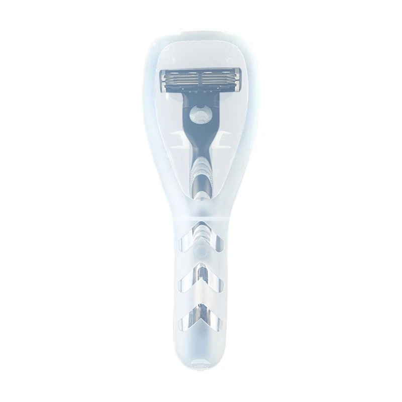 

Portable Men's Razor Box Razor Blades Holder Shaving Machine Storage Box Shaver Travel Case(Not Include Shaver)