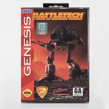 

16 bit Sega MD game Cartridge with Retail box - Battletech game card for Megadrive Genesis system