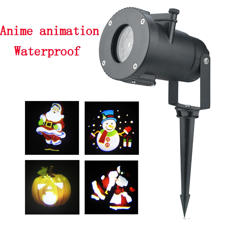 

Anime animation Christmas Projector Light, IP65 Waterproof Landscape Motion Projector Lights with Remote Control