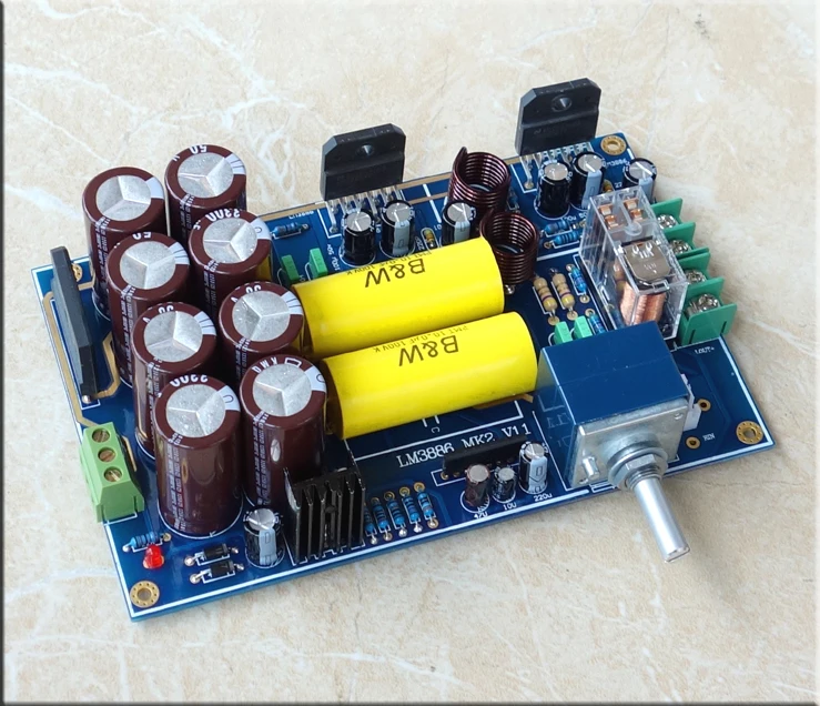 LM3886 Top Component Collector Amplifier Board DIY KITS 68Wx2