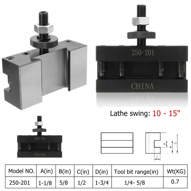 10-15″ BXA Quick Change CNC Lathe Tool Post #1 Turning Facing Holder #250-201 Holder For Lathes Tools