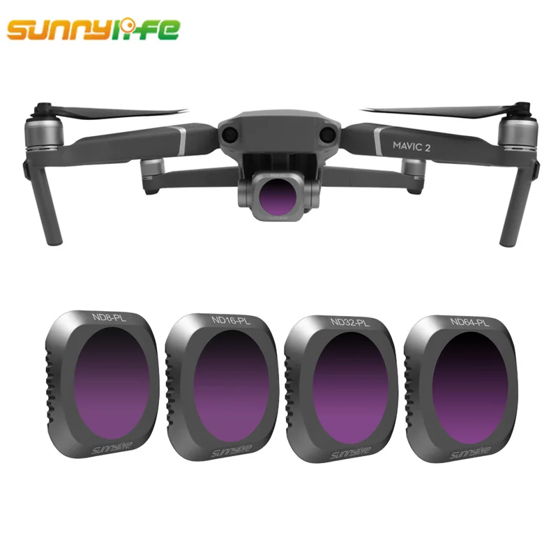Sunnylife 4 шт. DJI MAVIC 2 PRO Аксессуары ND8 PL ND16 ND32 Комплект фильтров для объектива камеры
